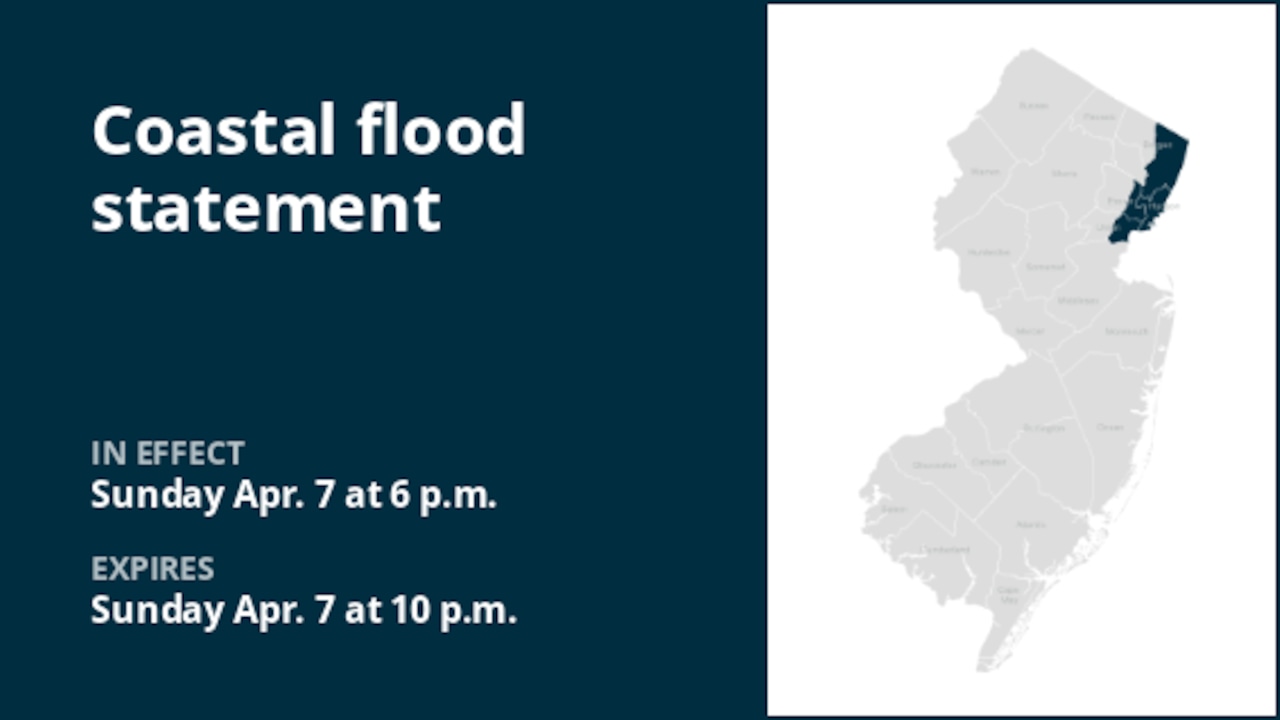 Coastal flood statement for 4 N.J. counties until Sunday night - Goevry ...